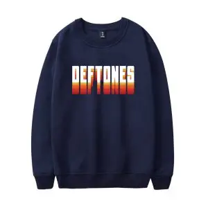 Navy and Orange Colligate Logo Sweatshirt