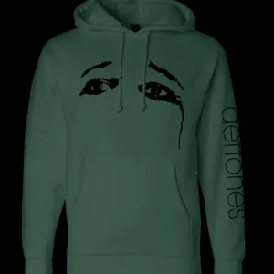 Green OHMS EYES PULLOVER HOODIE