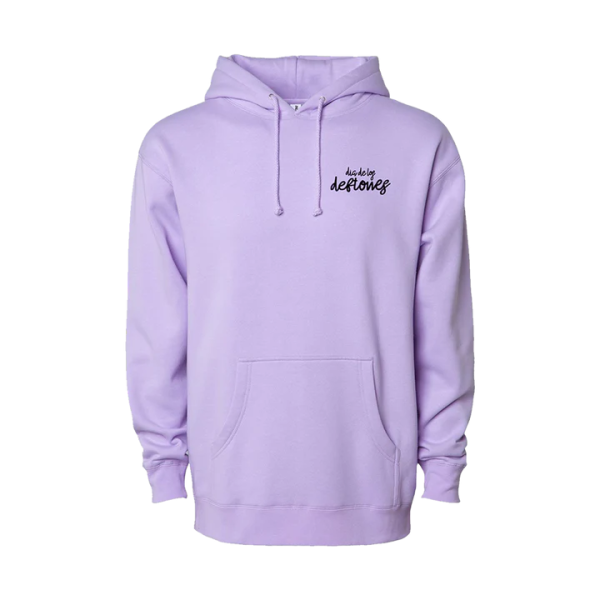 Deftones Lavender Carnation Script Hoodie