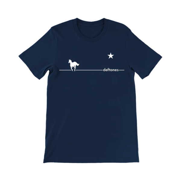 White Pony Navy Flag T-Shirt
