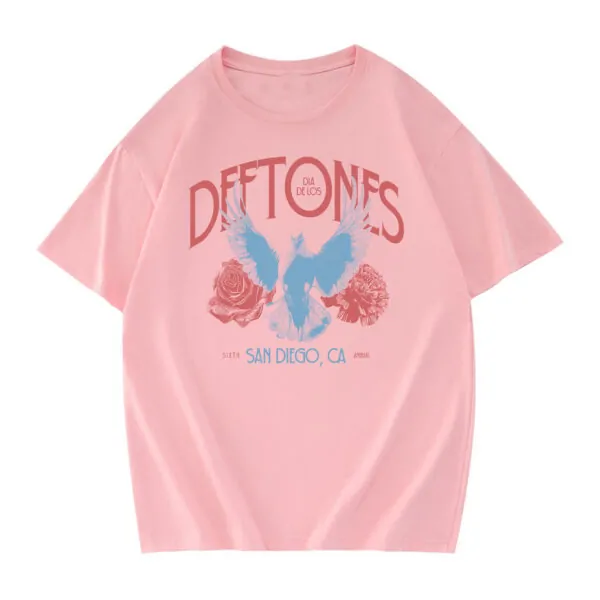 Deftones Dove Blossom T-Shirt - Pink